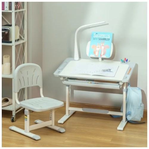 Парта зі стільцем Cubby парта + стул трансформери (Lupin grey)