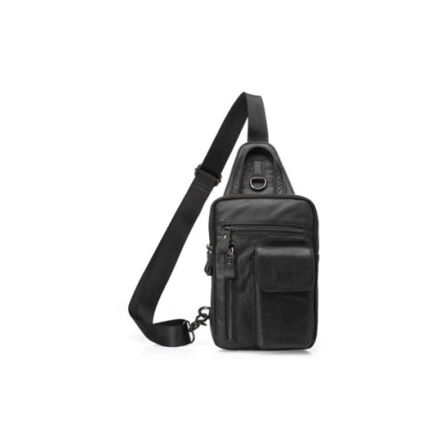 Сумка Vintage Через плече чоловіча Чорна (14777)