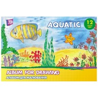 Альбом для малювання Cool For School на скобі Aquatic, 12 аркушів (CF60901-01)