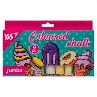 Крейда Yes кольорова Sweet Cream 9 шт JUMBO (400504)