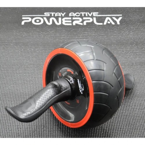 Ролик для преса PowerPlay зі зворотним механізмом AB Wheel Pro Чорно-червоний (PP_4326_Black/Red)