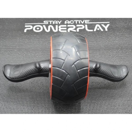 Ролик для преса PowerPlay зі зворотним механізмом AB Wheel Pro Чорно-червоний (PP_4326_Black/Red)