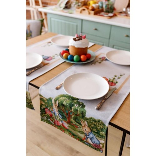 Доріжка на стіл Прованс гобеленова Велекодня Галявина 35х100 см (034165)