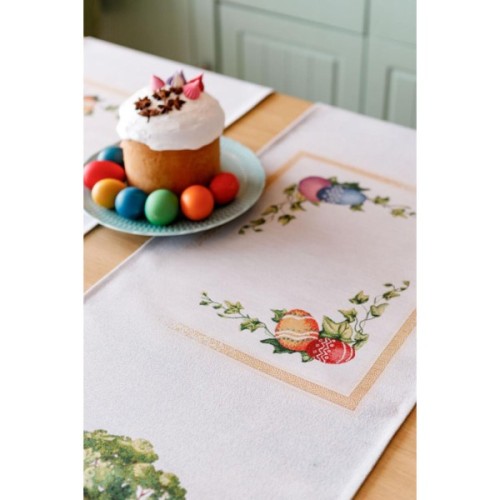 Доріжка на стіл Прованс гобеленова Велекодня Галявина 35х100 см (034165)