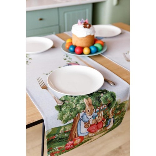 Доріжка на стіл Прованс гобеленова Велекодня Галявина 35х100 см (034165)