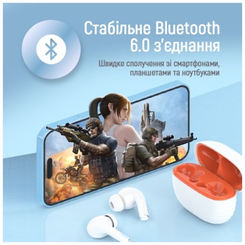 Навушники ColorWay Slim TWS-5 Earbuds White (CW-TWS5WT)