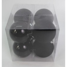 Ялинкова іграшка Novogod`ko 8 шт чорний mix 6 см (974408)