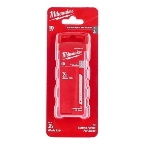 Лезо Milwaukee сегментоване 9 мм, 10 шт (4932480106)