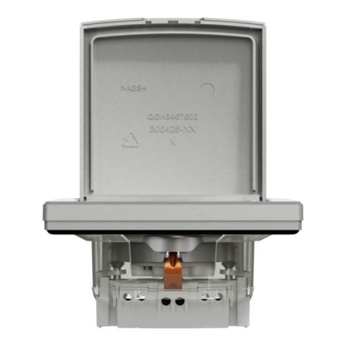 Розетка Schneider Electric ASFORA з кришкою IP44, алюміній (EPH3100361)