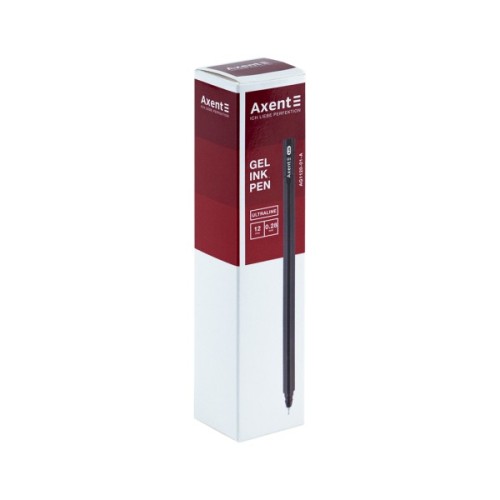 Ручка гелева Axent Ultraline 0,28 мм, чорний (AG1120-01-A)