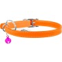 Нашийник для тварин WAUDOG Glamour з QR паспортом Д 17-20 см помаранчевий (32754)