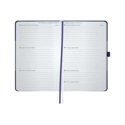 Тижневик Axent датований 2026 Partner Lines 125х195, темно-синій (8515-26-02-A)
