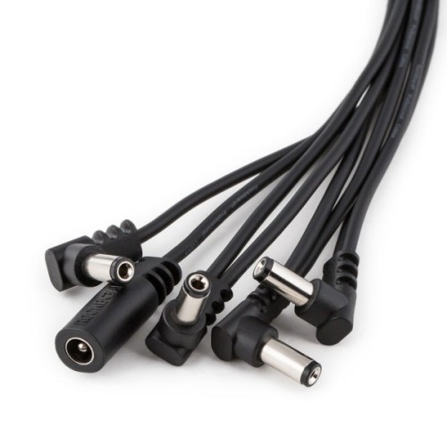 Кабель для гітарних педалей RockBoard Flat Daisy Chain Cable, 8 Outputs, Angled (RBO CAB POWER DC8 A)