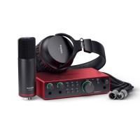 Аудіоінтерфейс Focusrite Комплект для звукозапису: аудіоінтерфейс Scarlett 2i2, мікрофон CM25 MkIII, навушники SH-450 (234620)