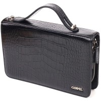 Сумка Canpellini З натуральної шкіри Чорна (21570)