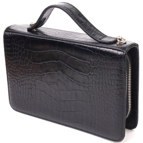 Сумка Canpellini З натуральної шкіри Чорна (21570)