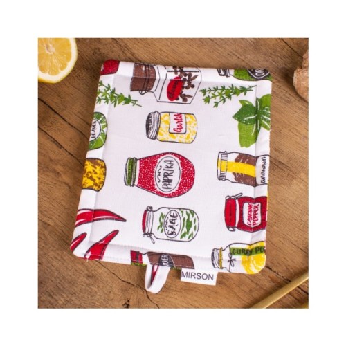 Кухонна прихватка MirSon рогожа/напівпанама №212 - Spices (2200006754251)