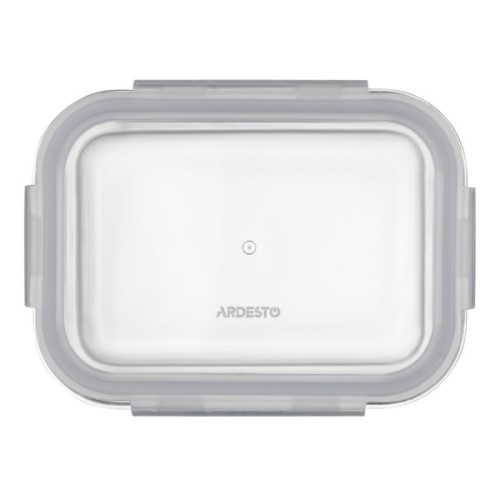 Харчовий контейнер Ardesto Gemini прямокутний, 0.66л, боросилікатне скло, прозорий (AR1260BRC)