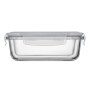Харчовий контейнер Ardesto Gemini прямокутний, 0.66л, боросилікатне скло, прозорий (AR1260BRC)