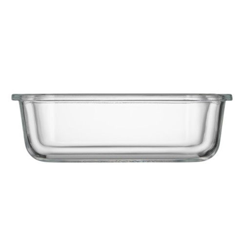 Харчовий контейнер Ardesto Gemini прямокутний, 0.66л, боросилікатне скло, прозорий (AR1260BRC)