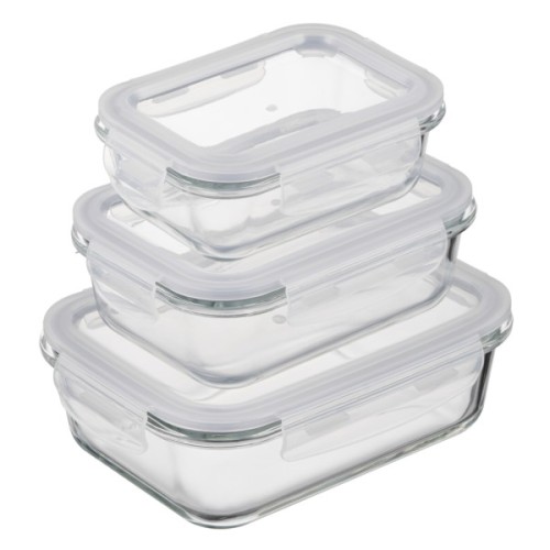 Харчовий контейнер Ardesto Gemini прямокутний, 0.66л, боросилікатне скло, прозорий (AR1260BRC)