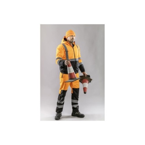 Шапка робоча Hoegert SULM HT5K482 в'язана 100% акрил помаранчева (57-61) (HT5K482)