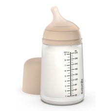 Пляшечка для годування Suavinex Zero. Zero Beige 270 мл, середній потік (308419)