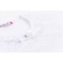 Футболка дитяча Matilda з коротким рукавом і мереживною оборкою (7134-164G-white)