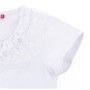 Футболка дитяча Matilda з коротким рукавом і мереживною оборкою (7134-164G-white)