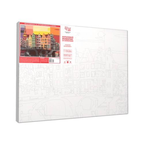 Картина по номерам Rosa Start Colorful Amsterdam 35 х 45 см (4823098538509)