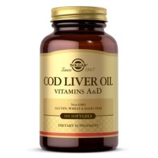 Вітамін Solgar Вітаміни A і D з печінки норвезької тріски, Cod Liver Oil & (SOL00940)