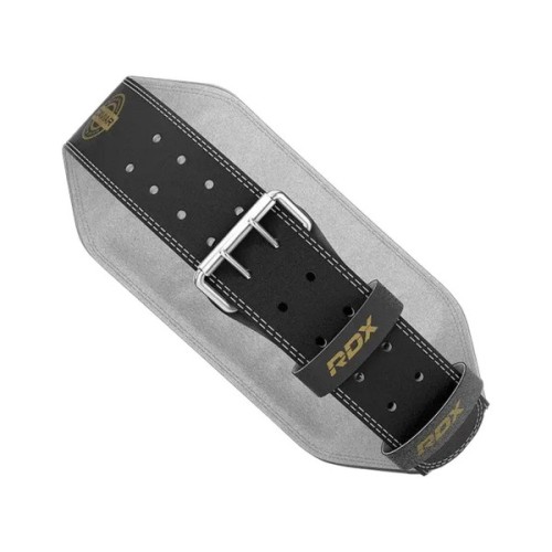 Атлетичний пояс RDX 6 шкіряний Black Gold M (WBS-6RB-M)