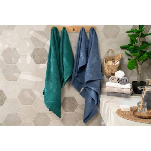 Рушник Ardesto набір махрових Lotus 2 шт 50х90 см індіго, 70х140см, 100% бавовна, синій (ART2357NA)