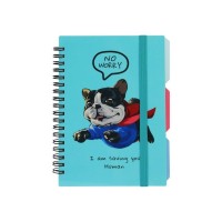 Блокнот Optima Desing 37, B6 з розділювачами 100 аркушів, клітинка (O20358-37)