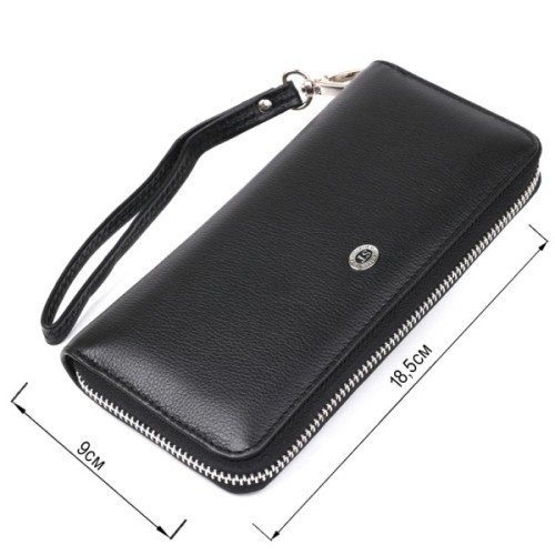 Гаманець ST Leather Шкіряний Чорний (18933)