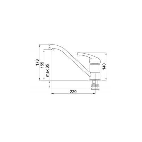 Змішувач Elleci Minerva cromato