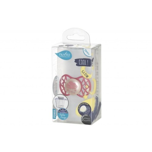 Пустушка Nuvita Air55 Cool 0m+ симетрична (світиться в темряві) (NV7065GSA)