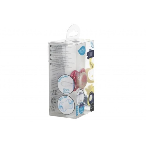 Пустушка Nuvita Air55 Cool 0m+ симетрична (світиться в темряві) (NV7065GSA)