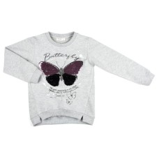 Кофта дитяча Breeze "Butterfly" (10823-134G-gray)