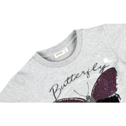 Кофта дитяча Breeze "Butterfly" (10823-134G-gray)