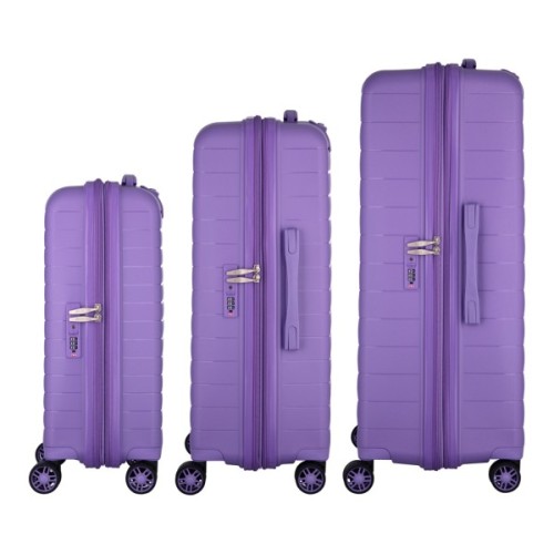 Набір валіз 2E Aero (L+M+S), лавандові (2E-SPP-AERO-SET3-LV)