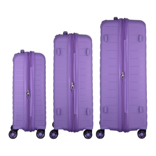 Набір валіз 2E Aero (L+M+S), лавандові (2E-SPP-AERO-SET3-LV)