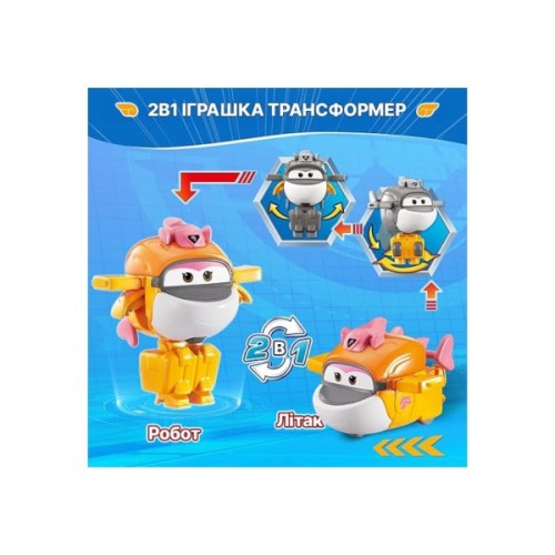 Фігурка Super Wings трансформер Transform-a-Bots Тікі (Tiki), 5 см (EU780059)