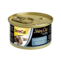 Консерви для котів GimCat Shiny Cat З куркою та креветкою 70 г (4002064413327)
