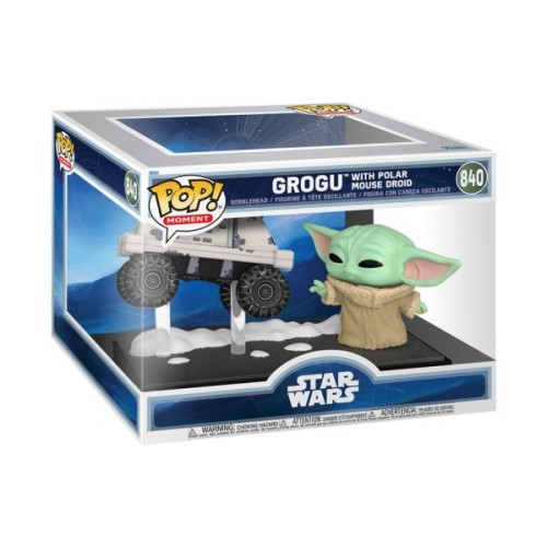 Фігурка Funko Pop Moment серії Мандалорець і Ґроґу - Ґроґу і Ремонтний дроїд MSE-6 (90813)