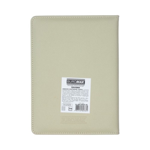 Тижневик Buromax недатований SAVANA, A5, сірий, штуч.шкіра, 336 сторінок (BM.20800-09)