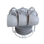 Набір чашок Vittora Elegance 6 чашок з блюдцями на підставці (VT-P-5303)