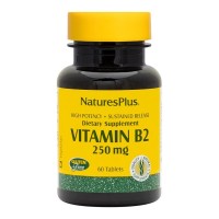 Вітамін Natures Plus Рибофлавін, Вітамін B-2, 250 Мг, 60 Таблеток (NAP-01635)
