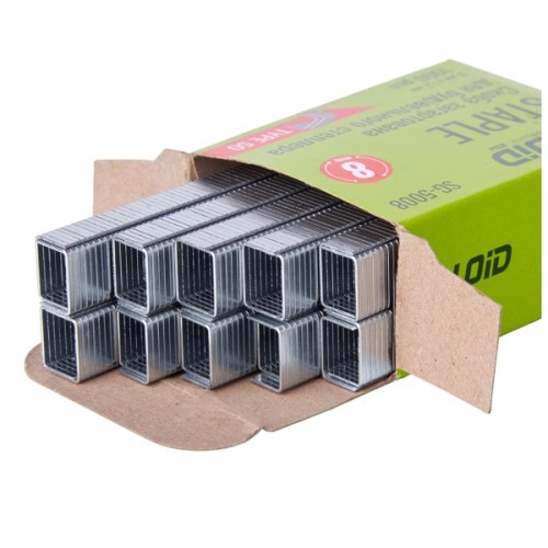 Скоби для будівельного степлера Alloid Pro, тип 50, 8×1.2мм, 1000шт. (SG-5008)