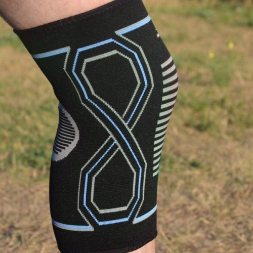 Фіксатор коліна PowerPlay PP-4099 Knee SupportЧорно/Сині S/M (PP_4099_S/M_Bl/Blue)